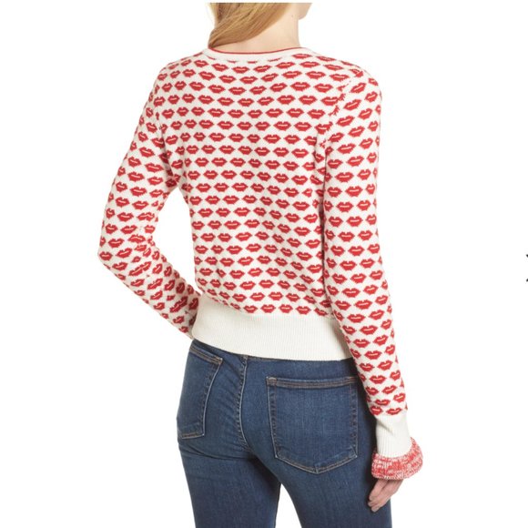 French Connection Kiss Print Sweater 